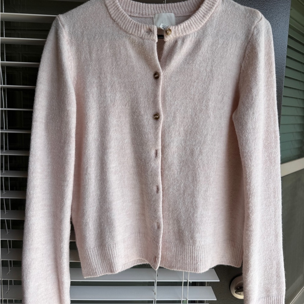Women's Pink Cardigan Sweater